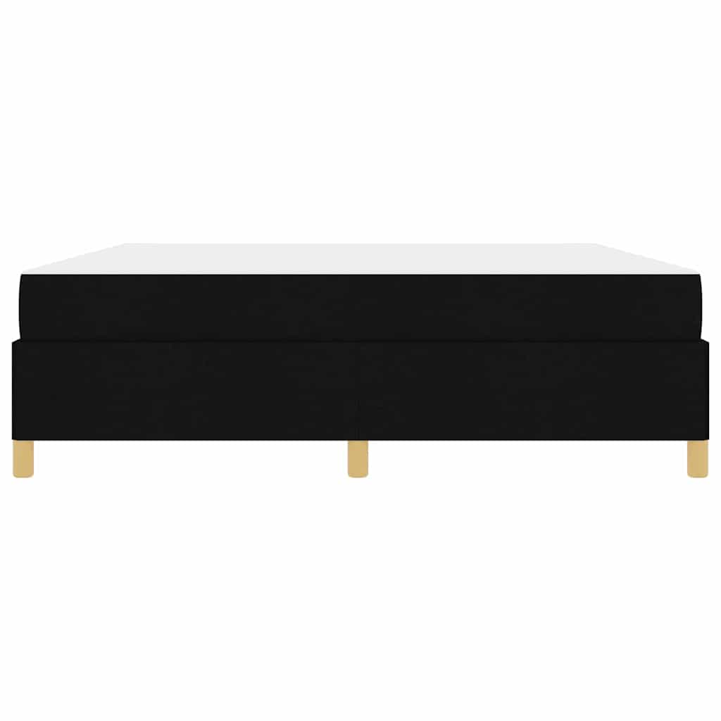 Cadre de lit avec matelas Noir 180 x 200 cm tissu - XIOS