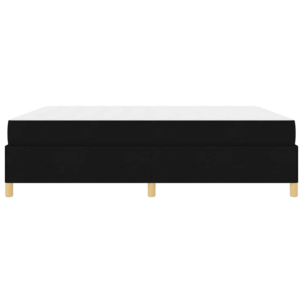 Cadre de lit avec matelas Noir 180 x 200 cm tissu - XIOS