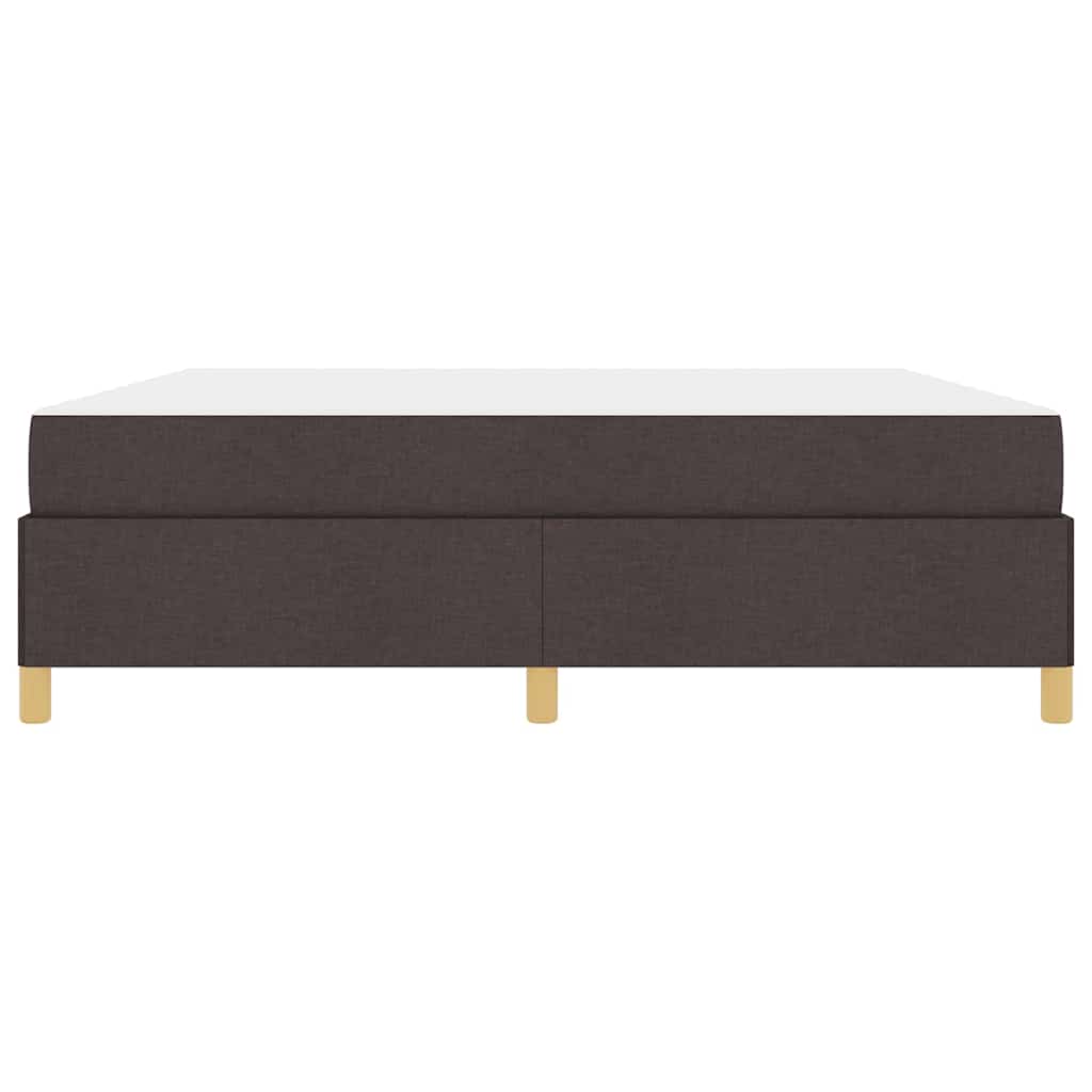Cadre de lit Marron foncé 180 x 200 cm tissu