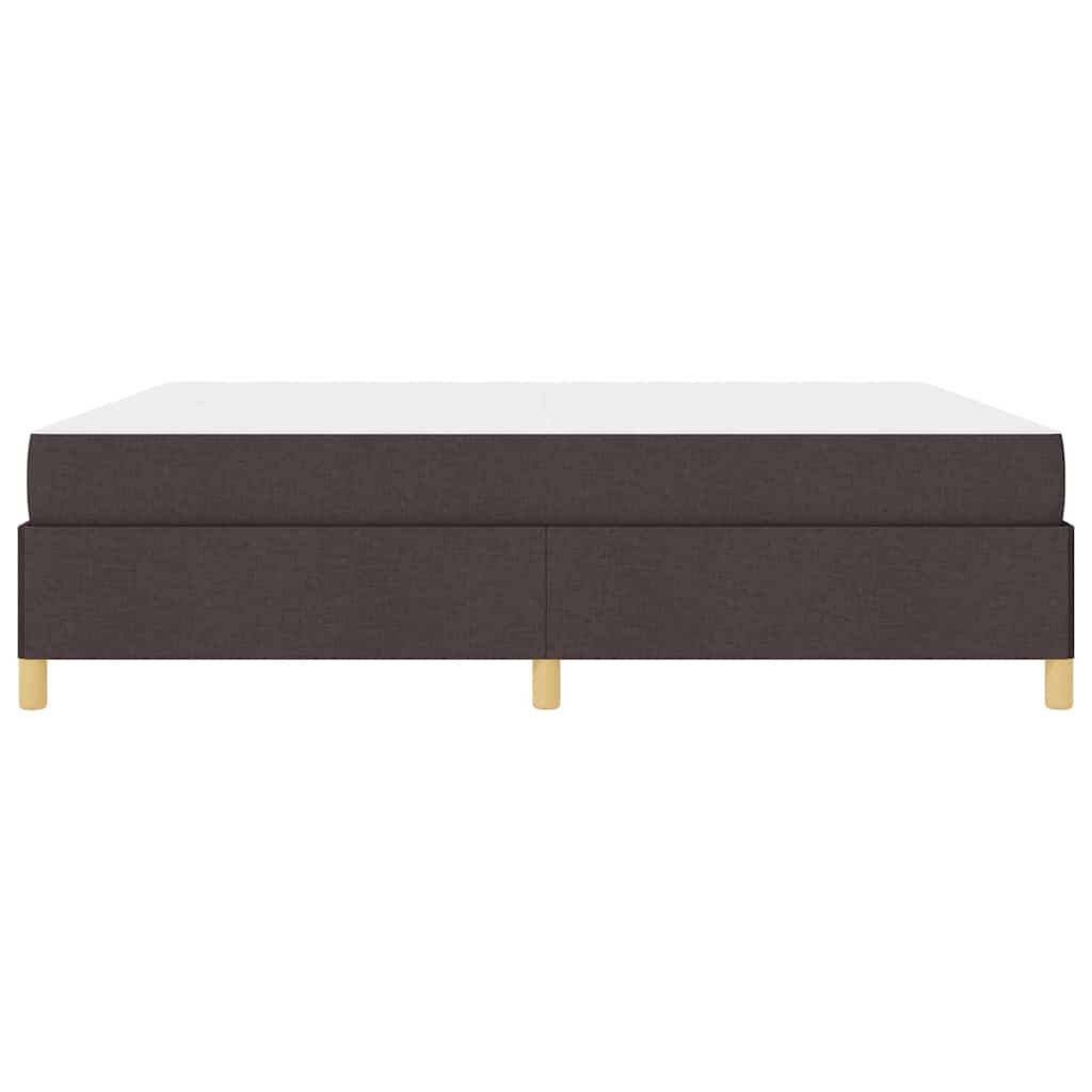 Cadre de lit Marron foncé 180 x 200 cm tissu