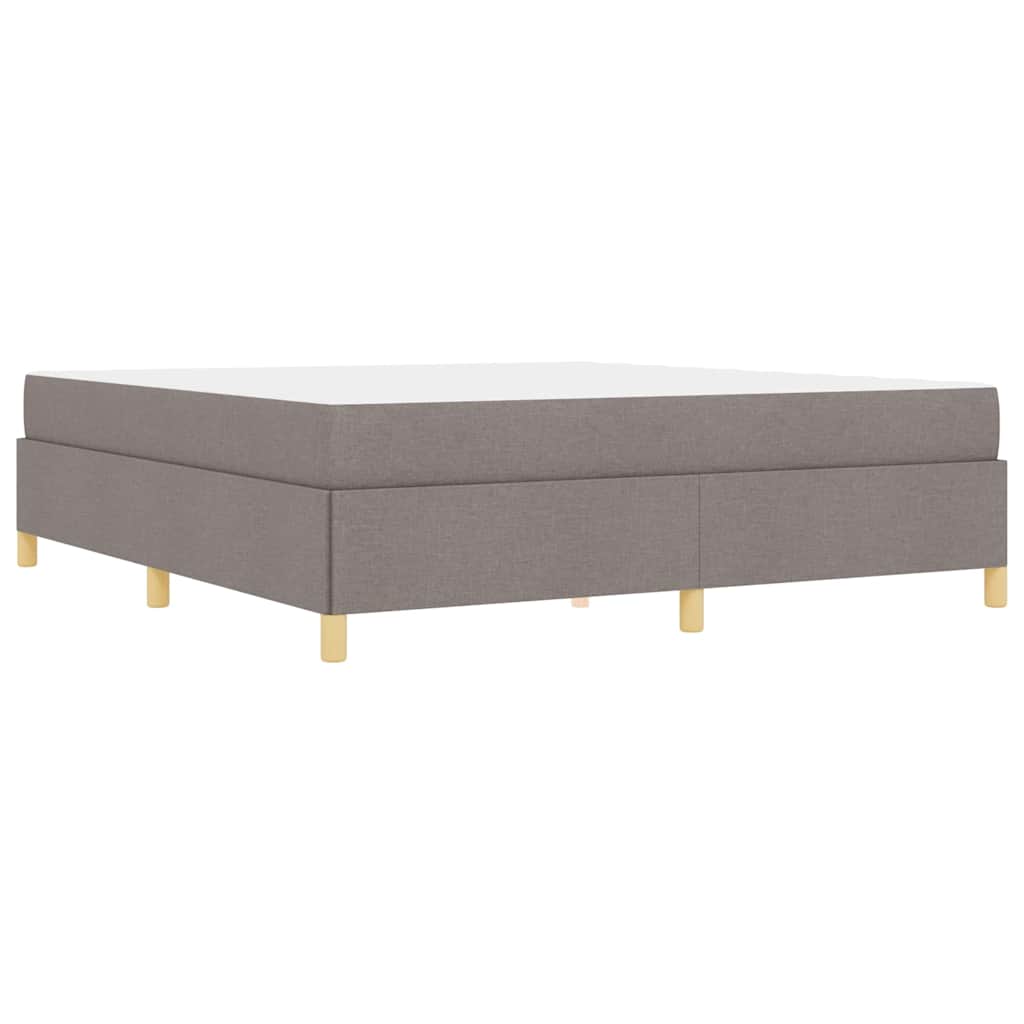 Cadre de lit avec matelas Taupe 180 x 200 cm tissu - XIOS
