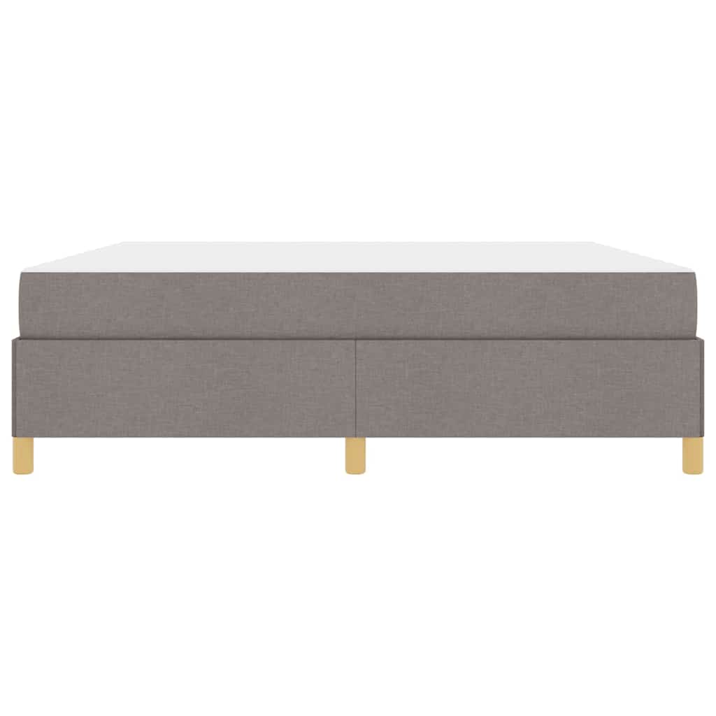 Cadre de lit avec matelas Taupe 180 x 200 cm tissu - XIOS