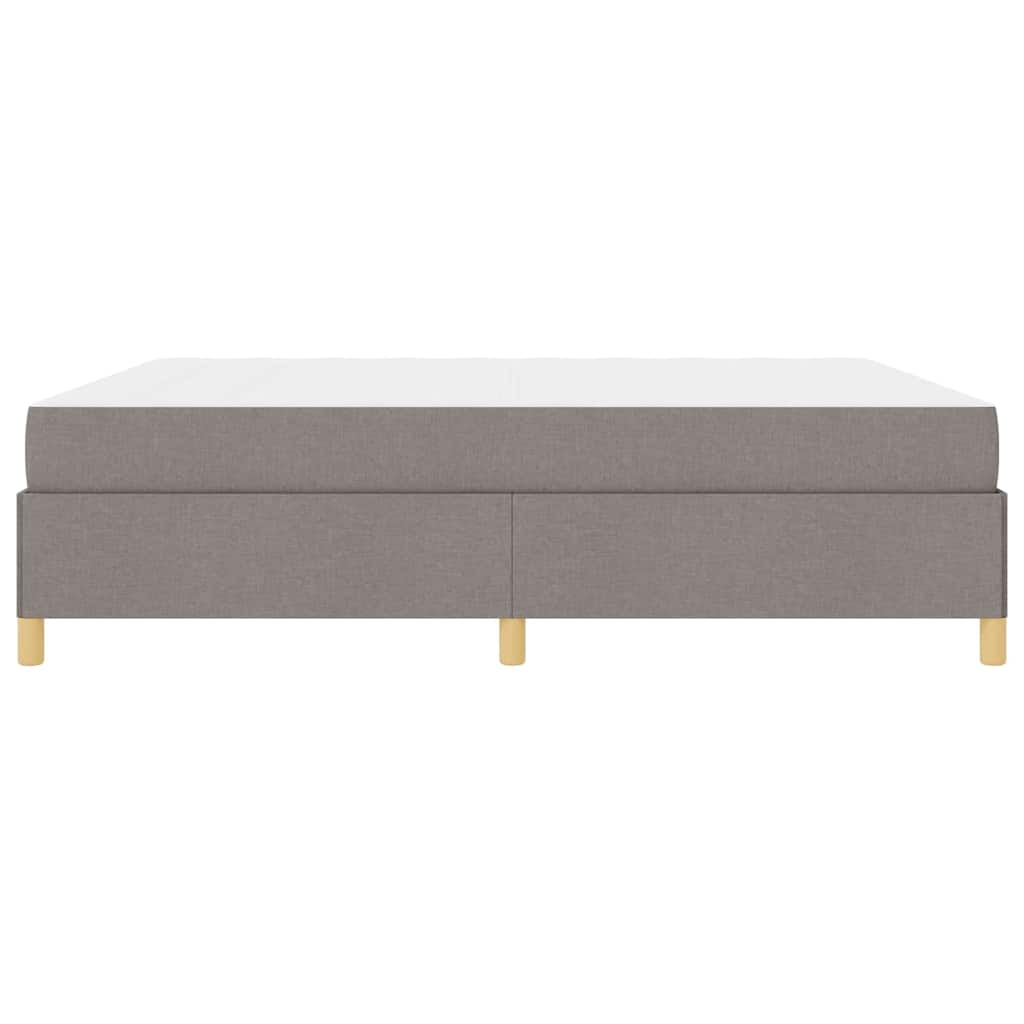 Cadre de lit avec matelas Taupe 180 x 200 cm tissu - XIOS