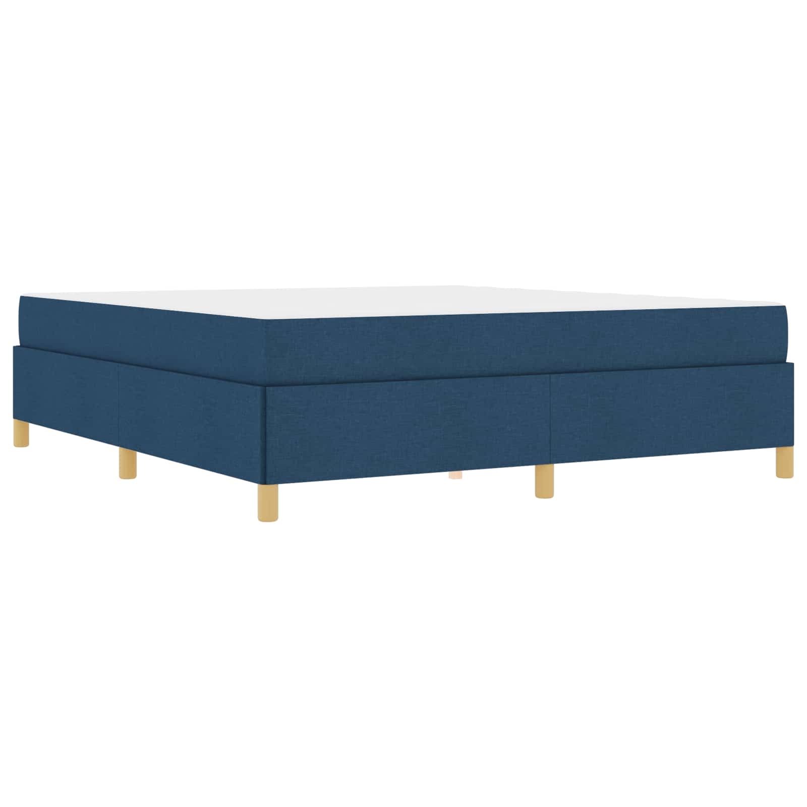Cadre de lit avec matelas Bleu 180 x 200 cm tissu - XIOS