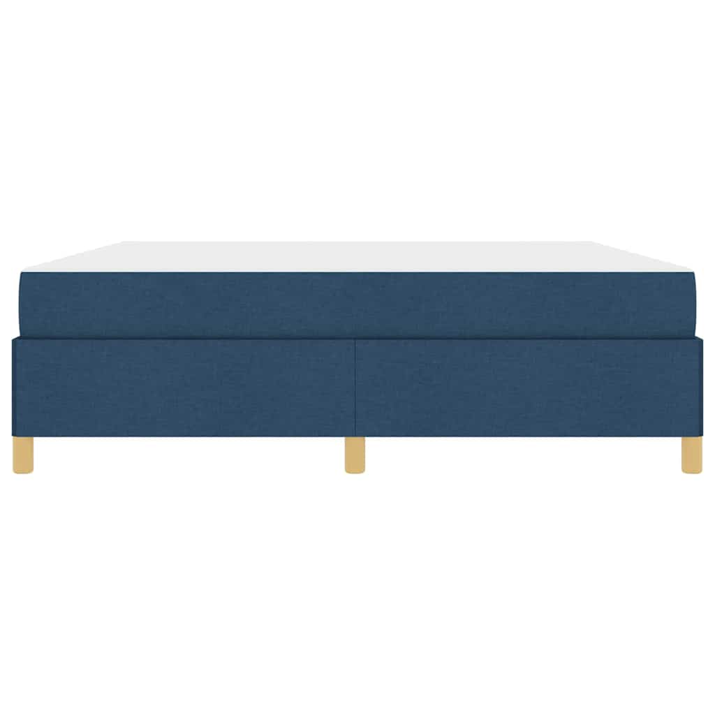 Cadre de lit avec matelas Bleu 180 x 200 cm tissu - XIOS