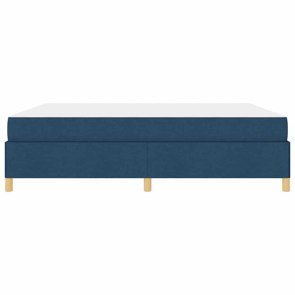 Cadre de lit avec matelas Bleu 180 x 200 cm tissu - XIOS