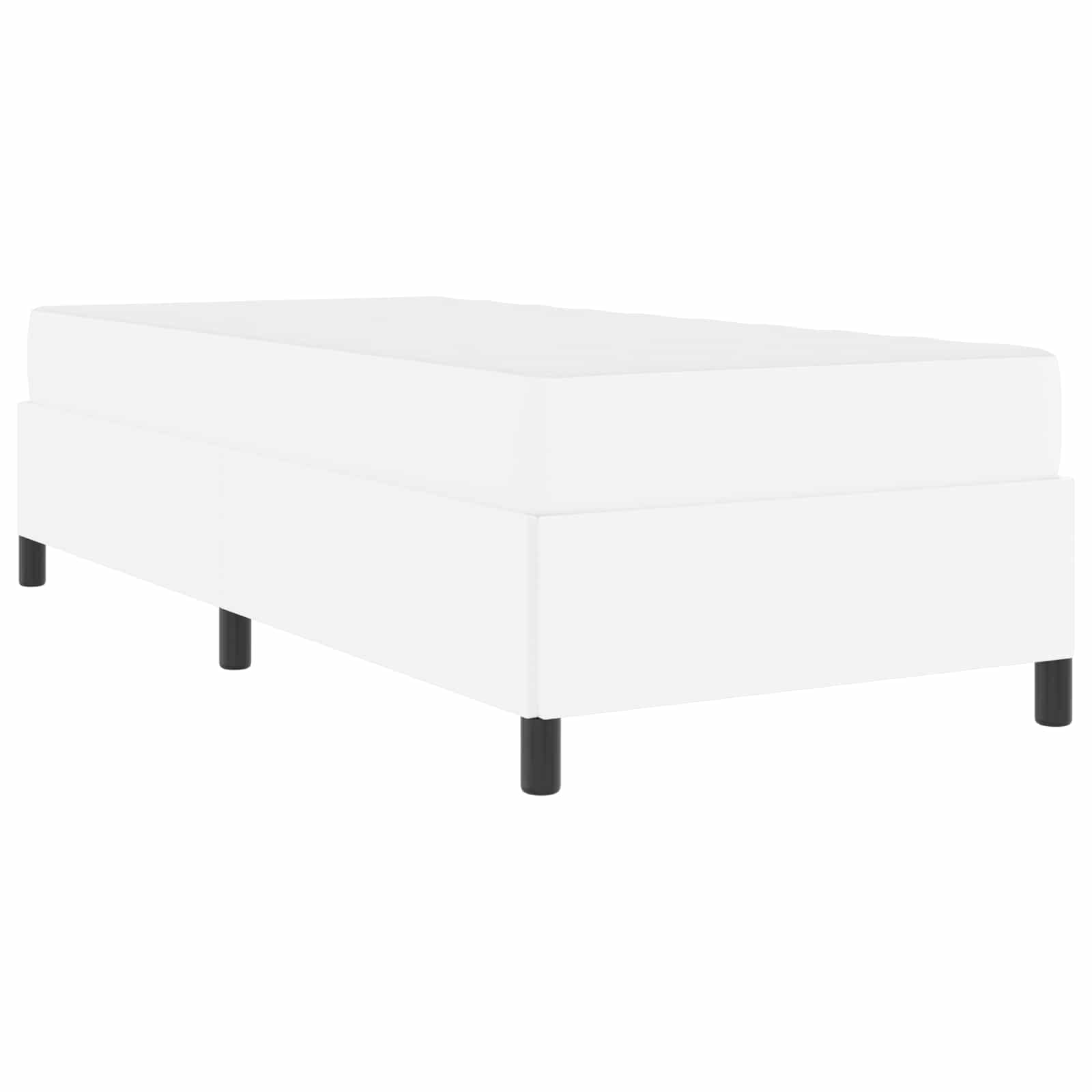 Cadre de lit avec matelas Blanc 80 x 200 cm tissu - XIOS