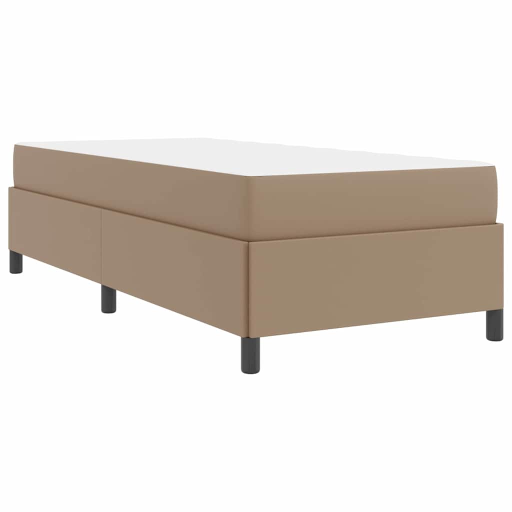 Cadre de lit avec matelas Cappuccino 90 x 190 cm tissu - XIOS