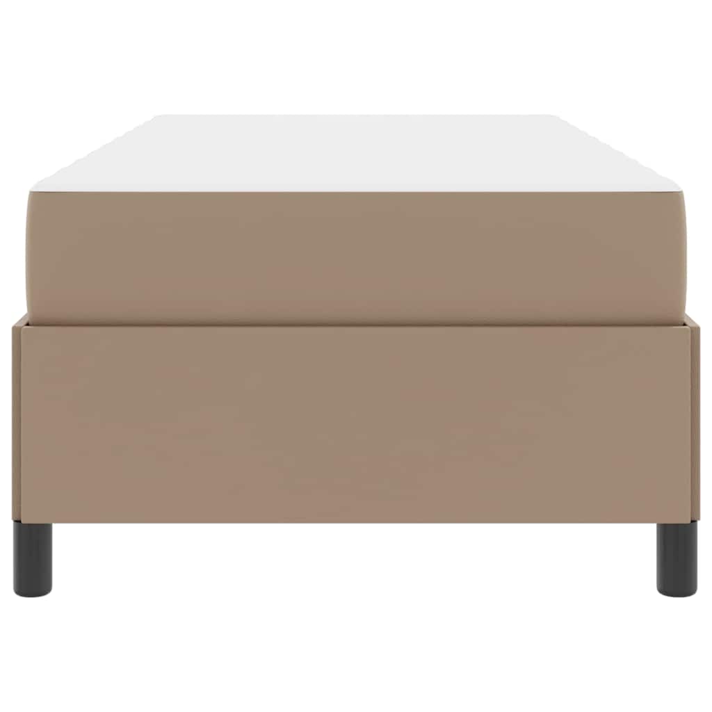 Cadre de lit avec matelas Cappuccino 90 x 190 cm tissu - XIOS