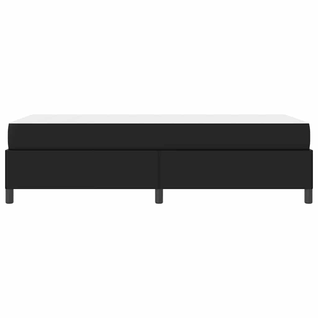 Cadre de lit avec matelas Noir 90 x 200 cm tissu - XIOS