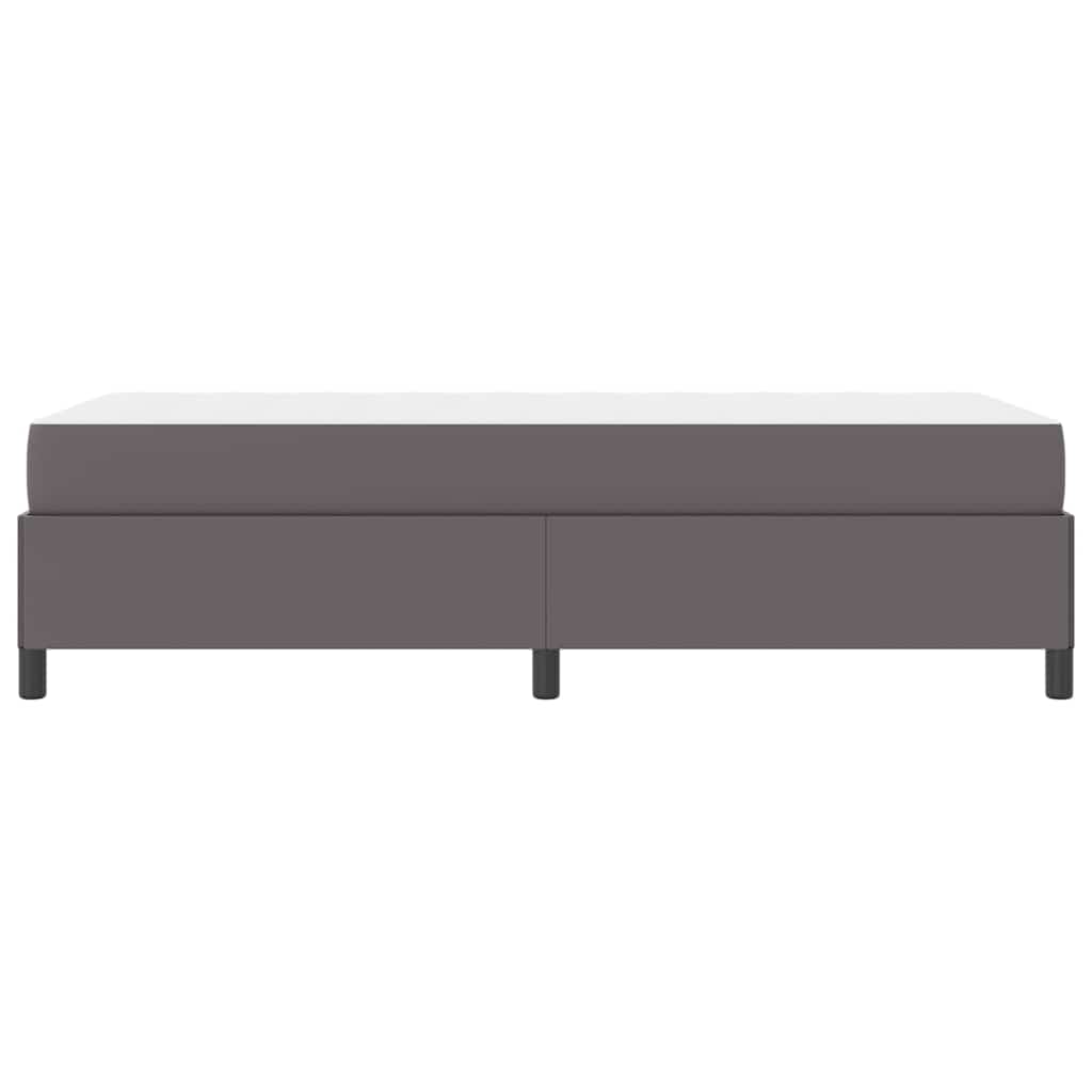 Cadre de lit avec matelas Gris 90 x 200 cm tissu - XIOS