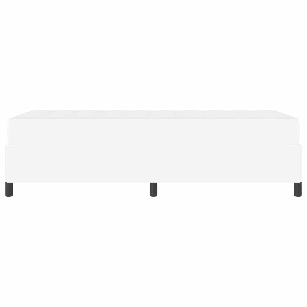 Cadre de lit avec matelas Blanc 100 x 200 cm tissu - XIOS