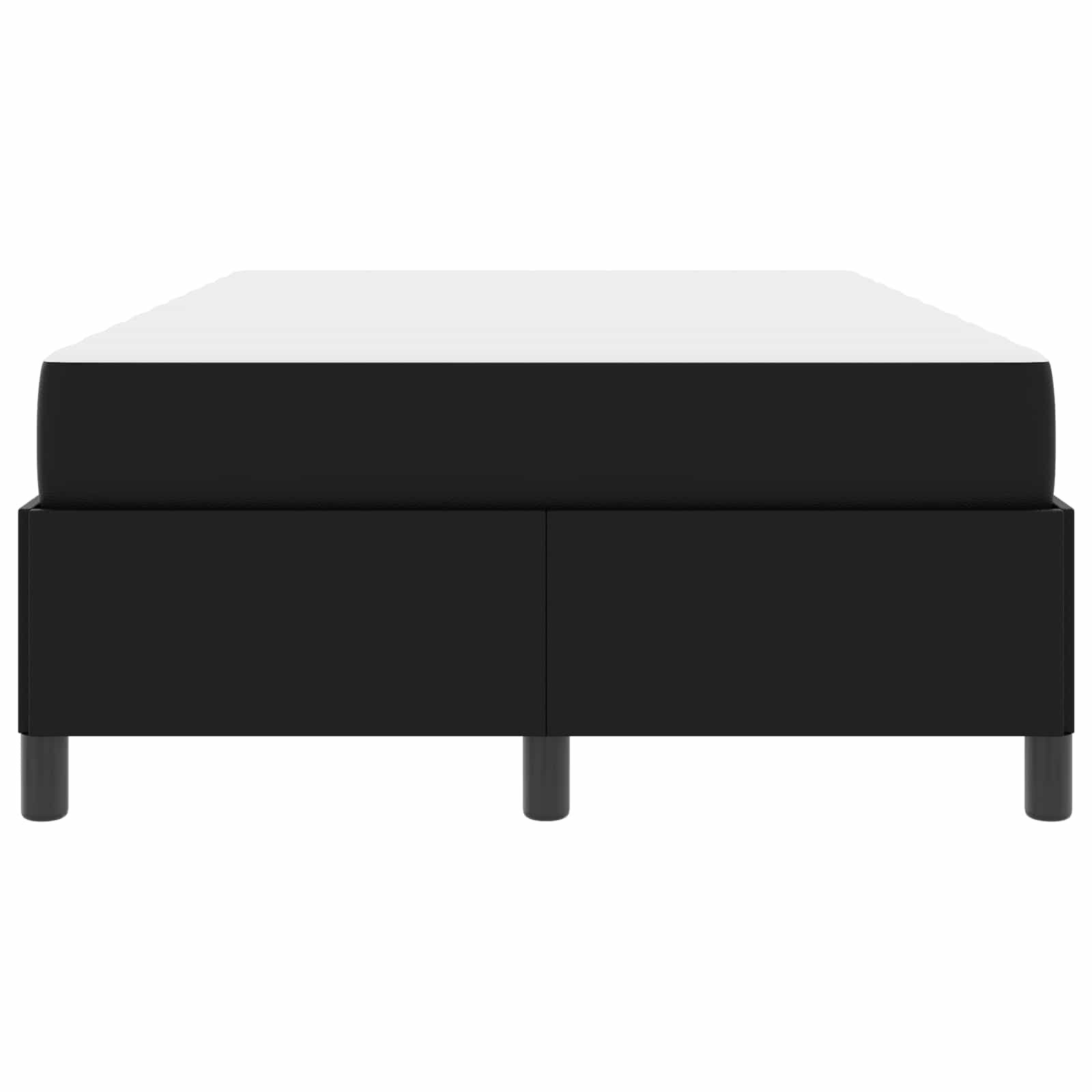 Cadre de lit avec matelas Noir 120 x 190 cm tissu - XIOS