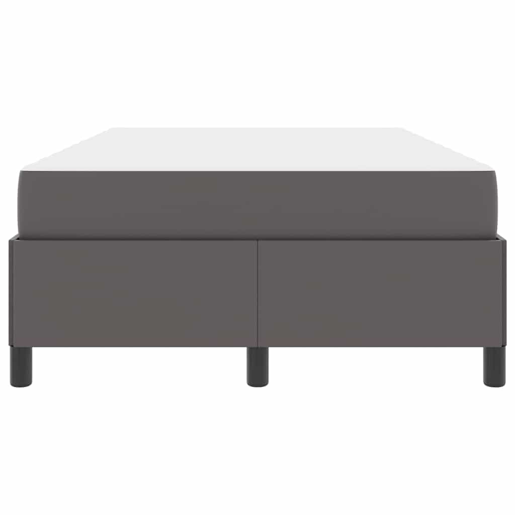 Cadre de lit avec matelas Gris 120 x 190 cm tissu - XIOS