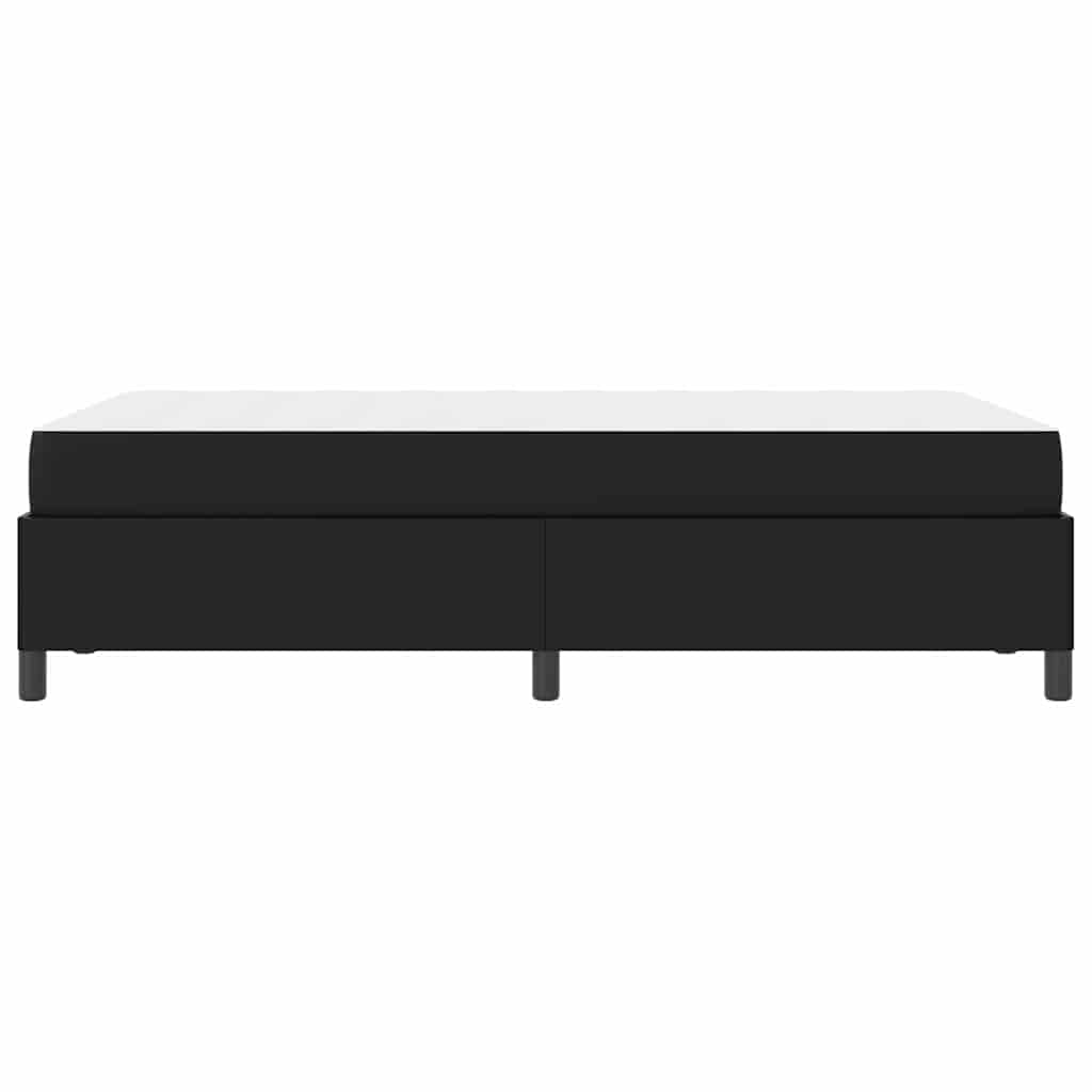 Cadre de lit avec matelas Noir 120 x 200 cm tissu - XIOS