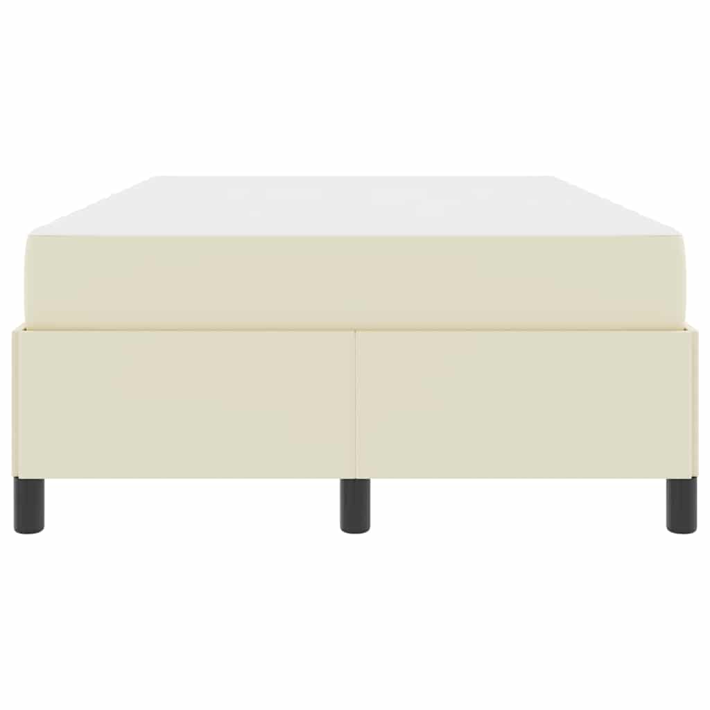 Cadre de lit avec matelas Crème 120 x 200 cm tissu - XIOS