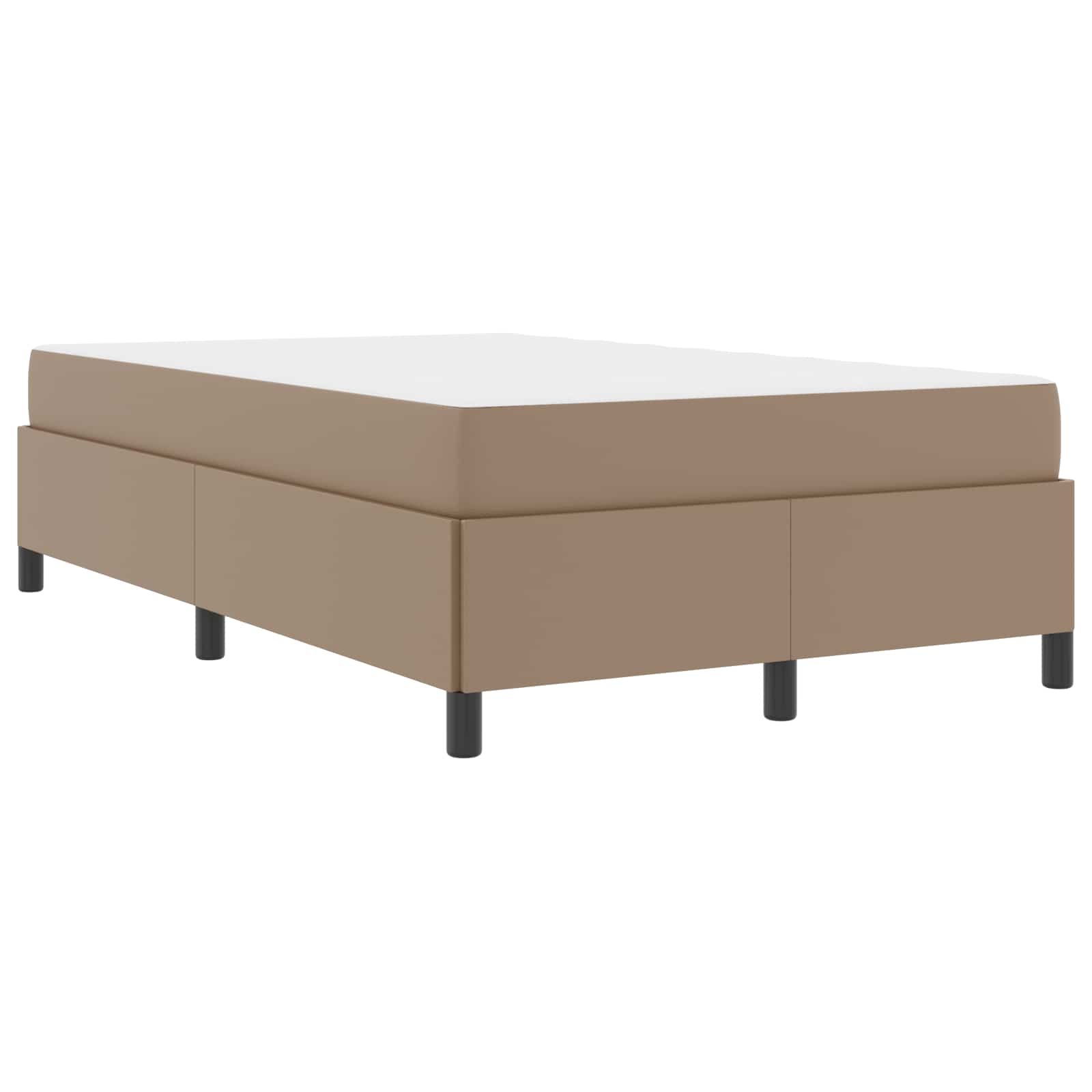 Cadre de lit avec matelas Cappuccino 120 x 200 cm tissu - XIOS