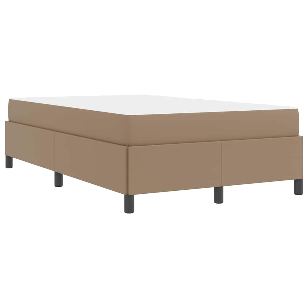 Cadre de lit avec matelas Cappuccino 120 x 200 cm tissu - XIOS