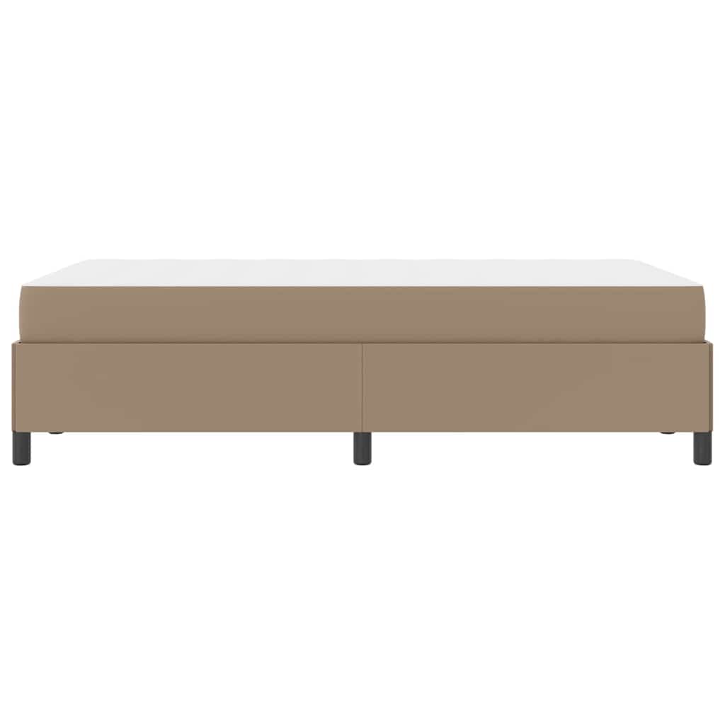 Cadre de lit avec matelas Cappuccino 120 x 200 cm tissu - XIOS