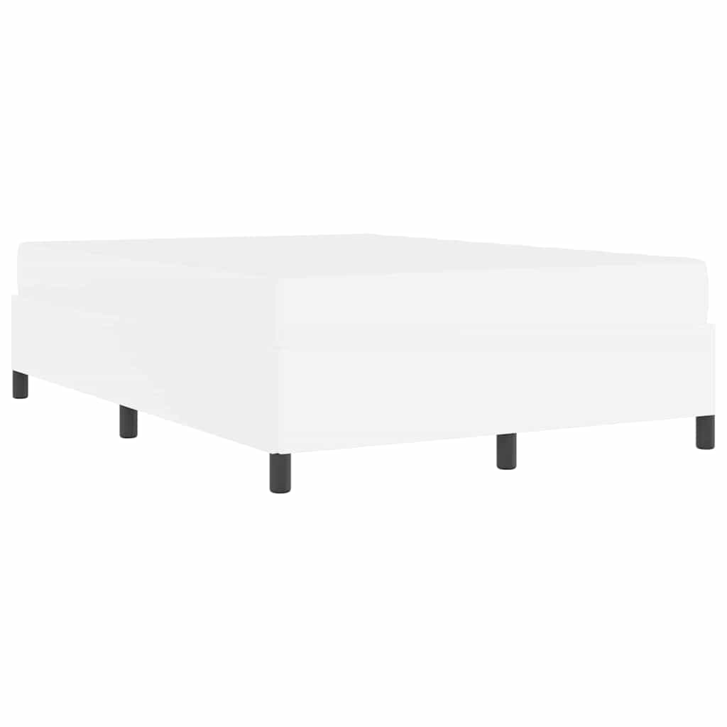 Cadre de lit avec matelas Blanc 140 x 190 cm tissu - XIOS