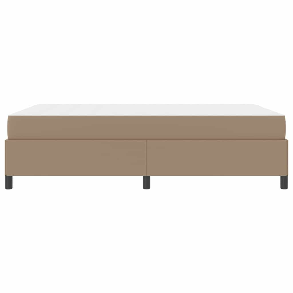 Cadre de lit avec matelas Cappuccino 140 x 190 cm tissu - XIOS