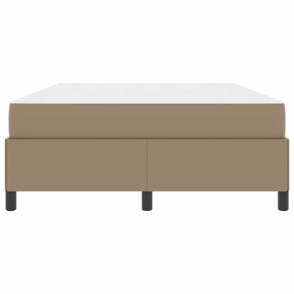 Cadre de lit avec matelas Cappuccino 140 x 200 cm tissu - XIOS