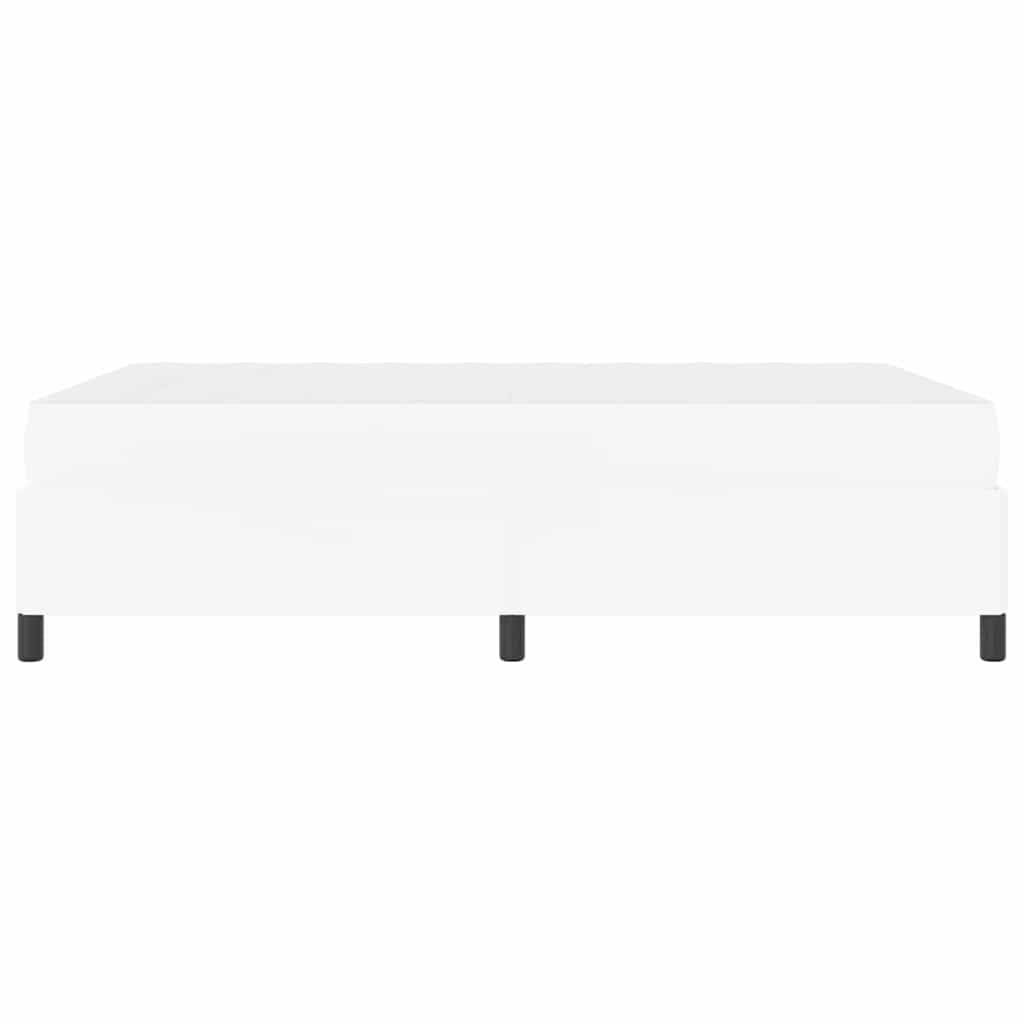Cadre de lit avec matelas Blanc 160 x 200 cm tissu - XIOS