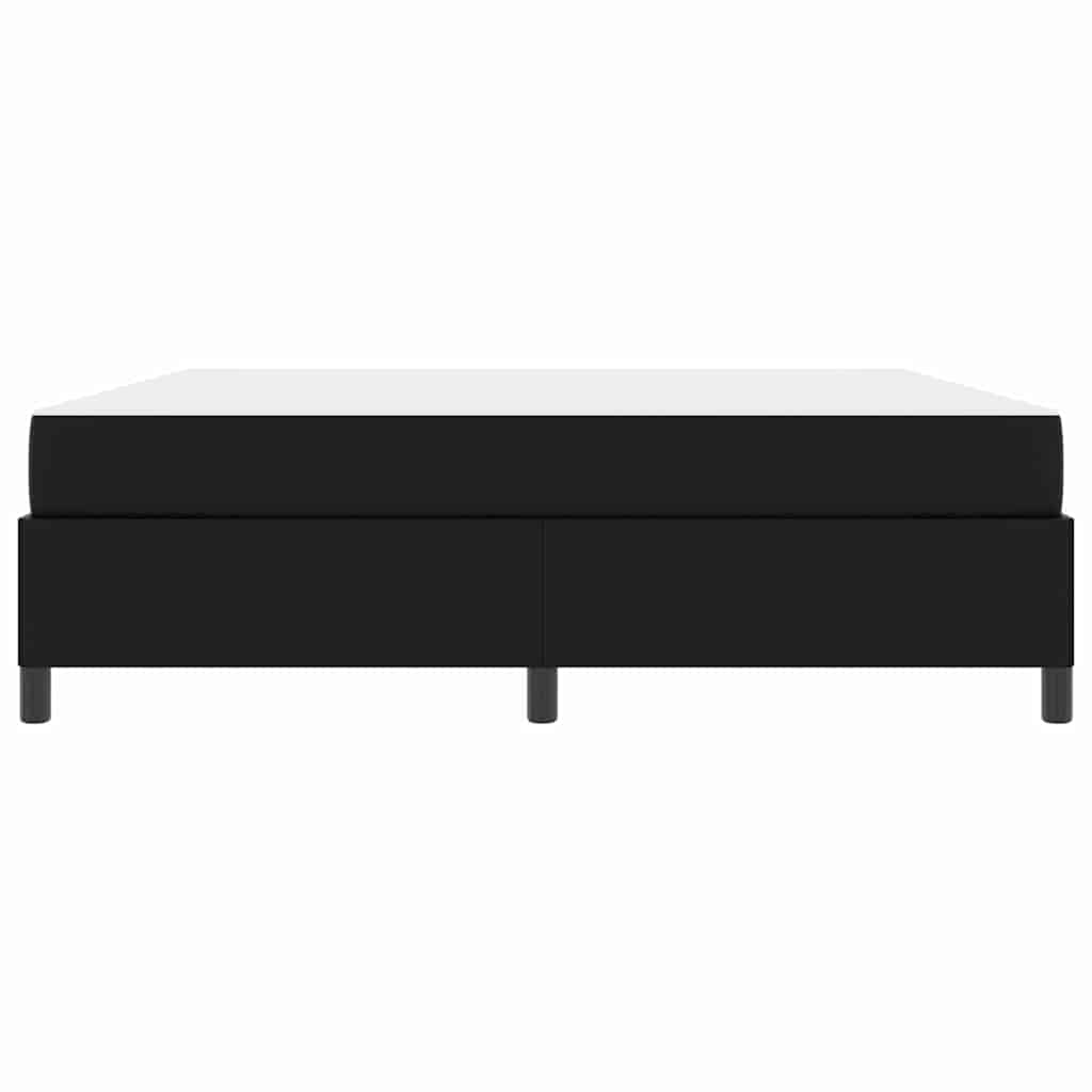 Cadre de lit avec matelas Noir 180 x 200 cm tissu