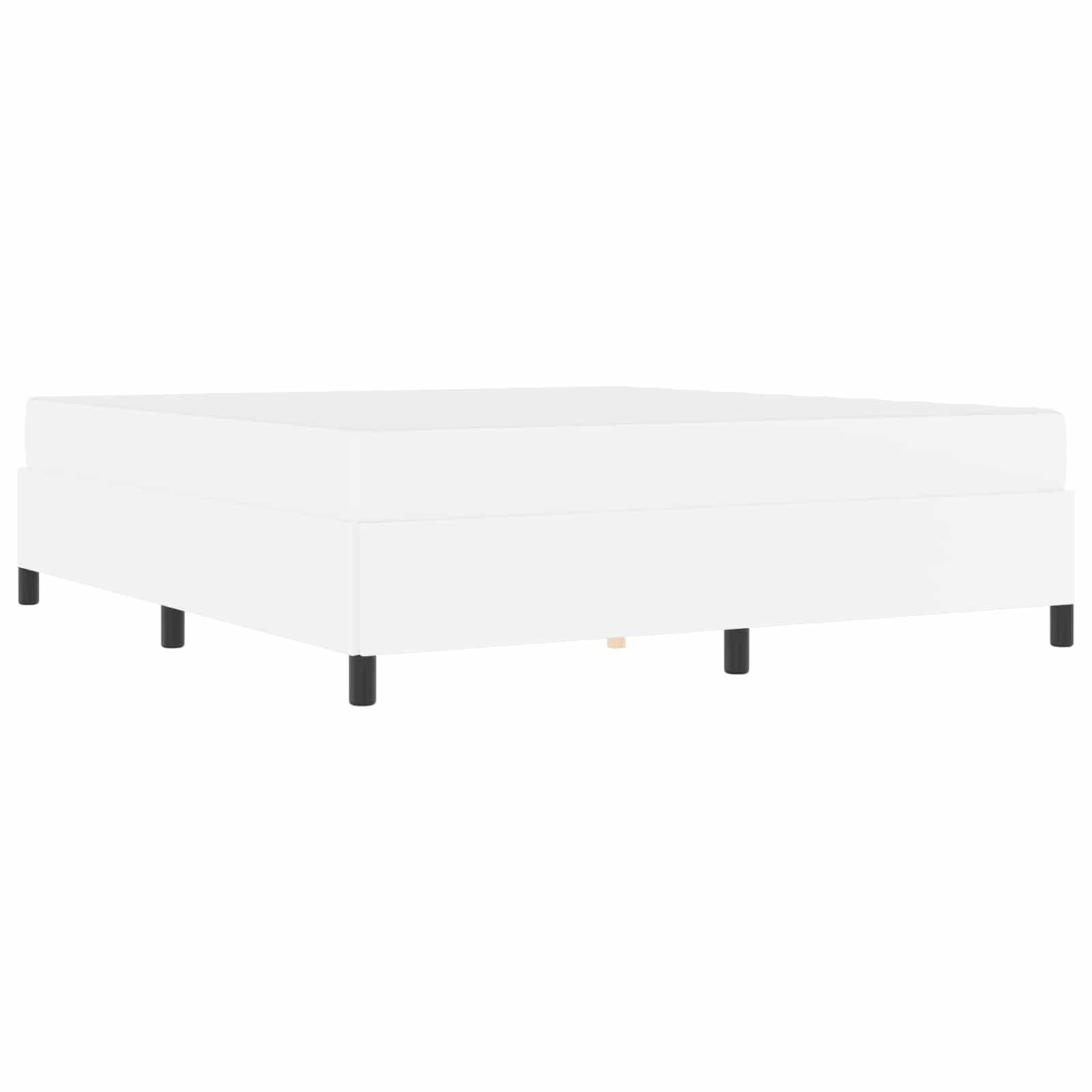 Cadre de lit avec matelas Blanc 180 x 200 cm tissu - XIOS