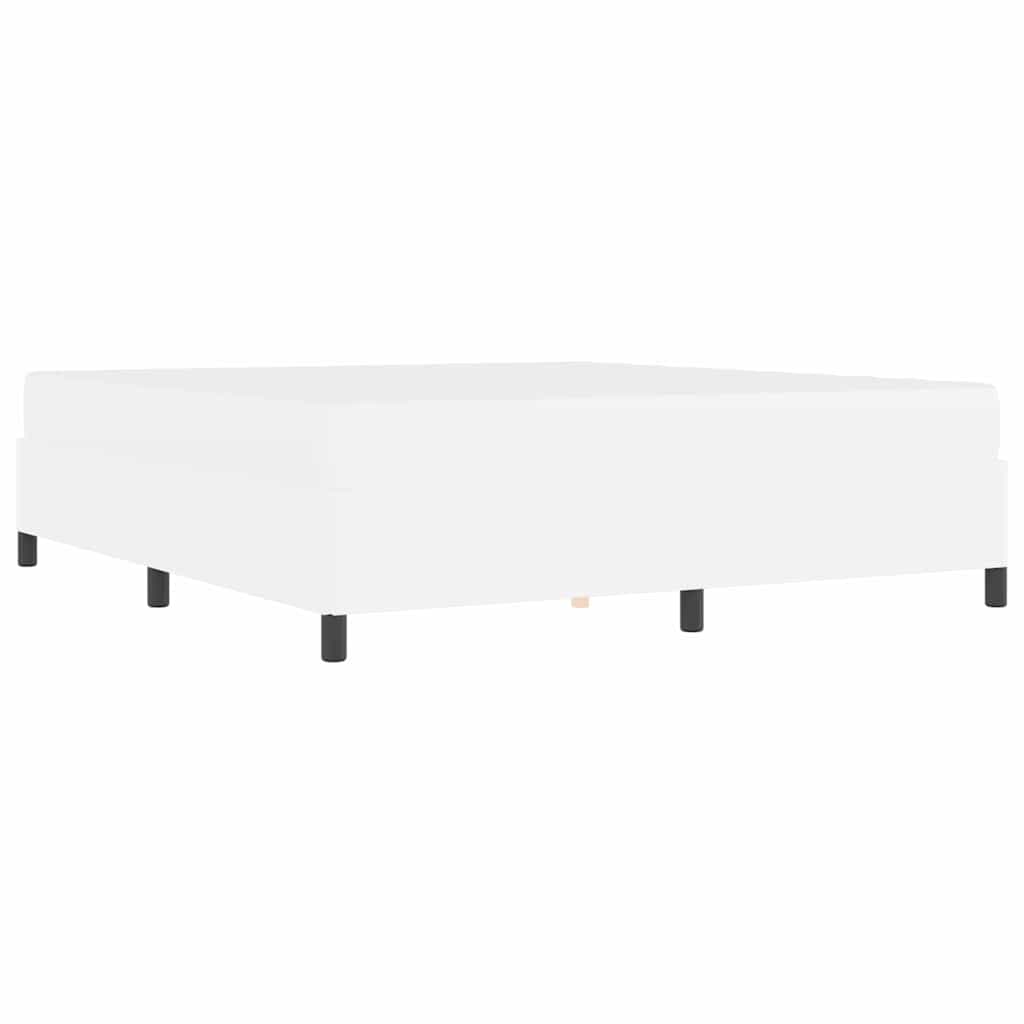 Cadre de lit avec matelas Blanc 180 x 200 cm tissu - XIOS