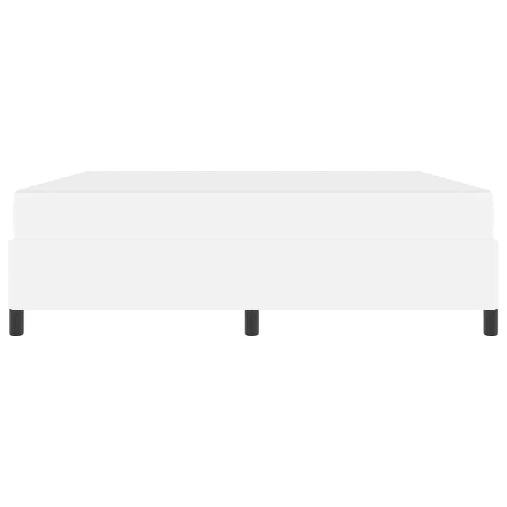 Cadre de lit avec matelas Blanc 180 x 200 cm tissu - XIOS
