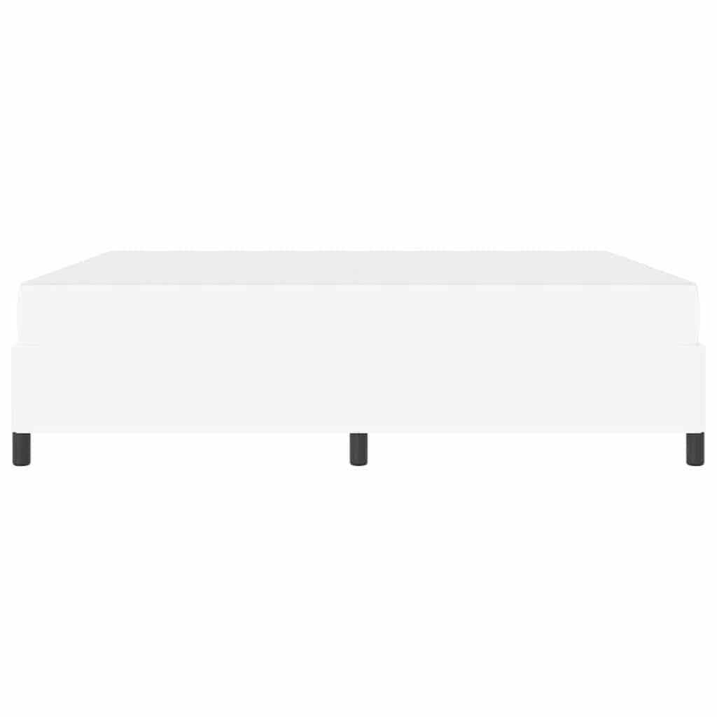 Cadre de lit avec matelas Blanc 180 x 200 cm tissu - XIOS