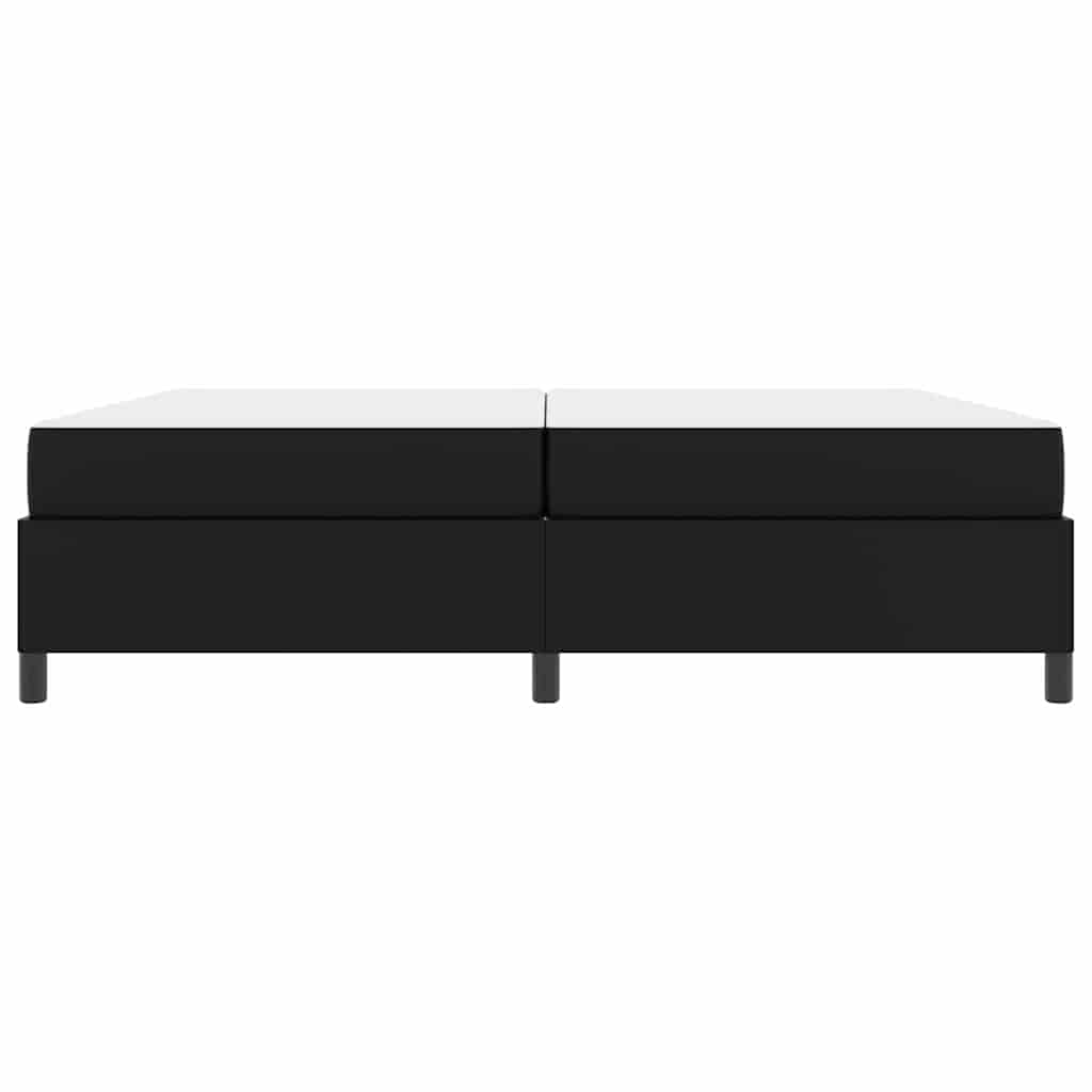 Cadre de lit avec matelas Noir 200 x 200 cm tissu - XIOS