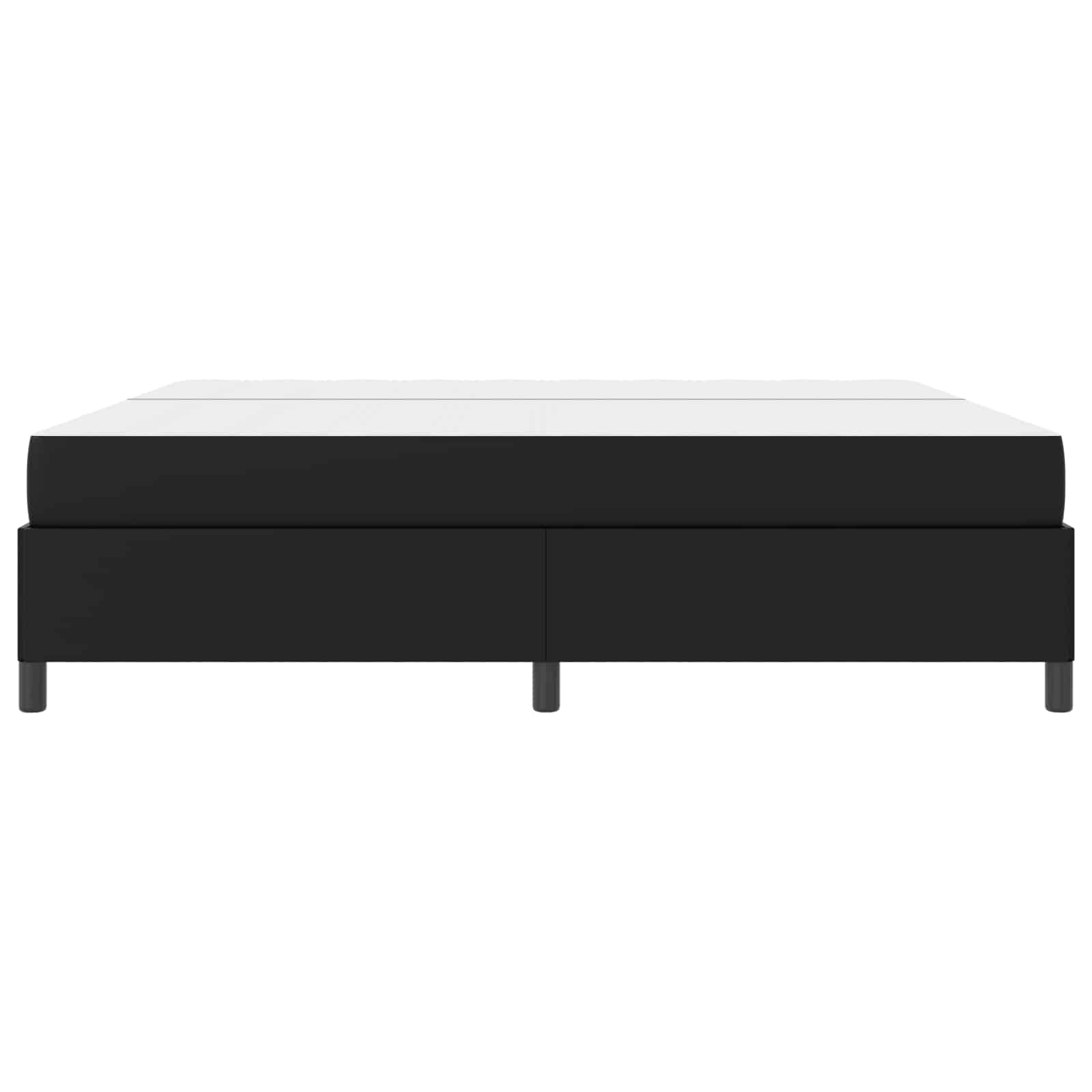 Cadre de lit avec matelas Noir 200 x 200 cm tissu - XIOS