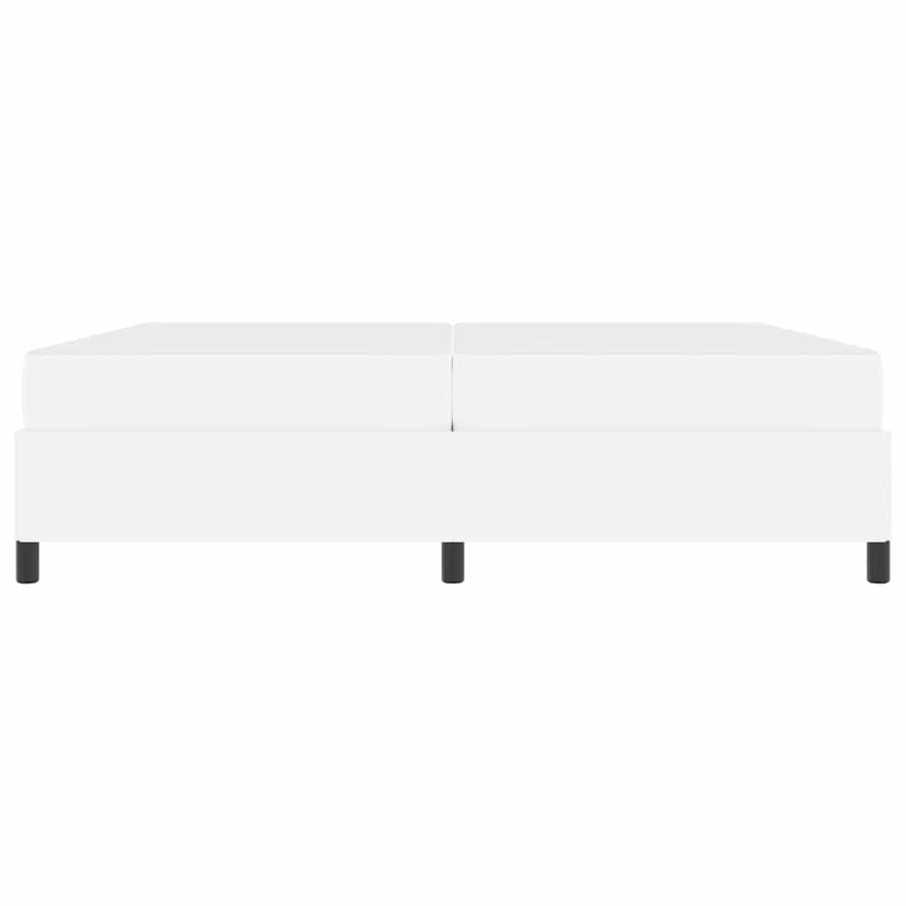 Cadre de lit avec matelas Blanc 200 x 200 cm Faux cuir - XIOS