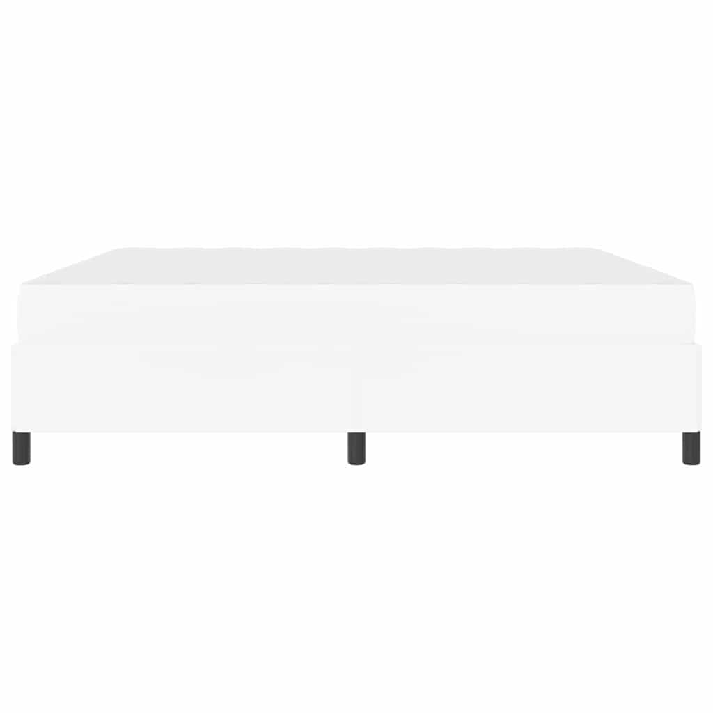 Cadre de lit avec matelas Blanc 200 x 200 cm Faux cuir - XIOS