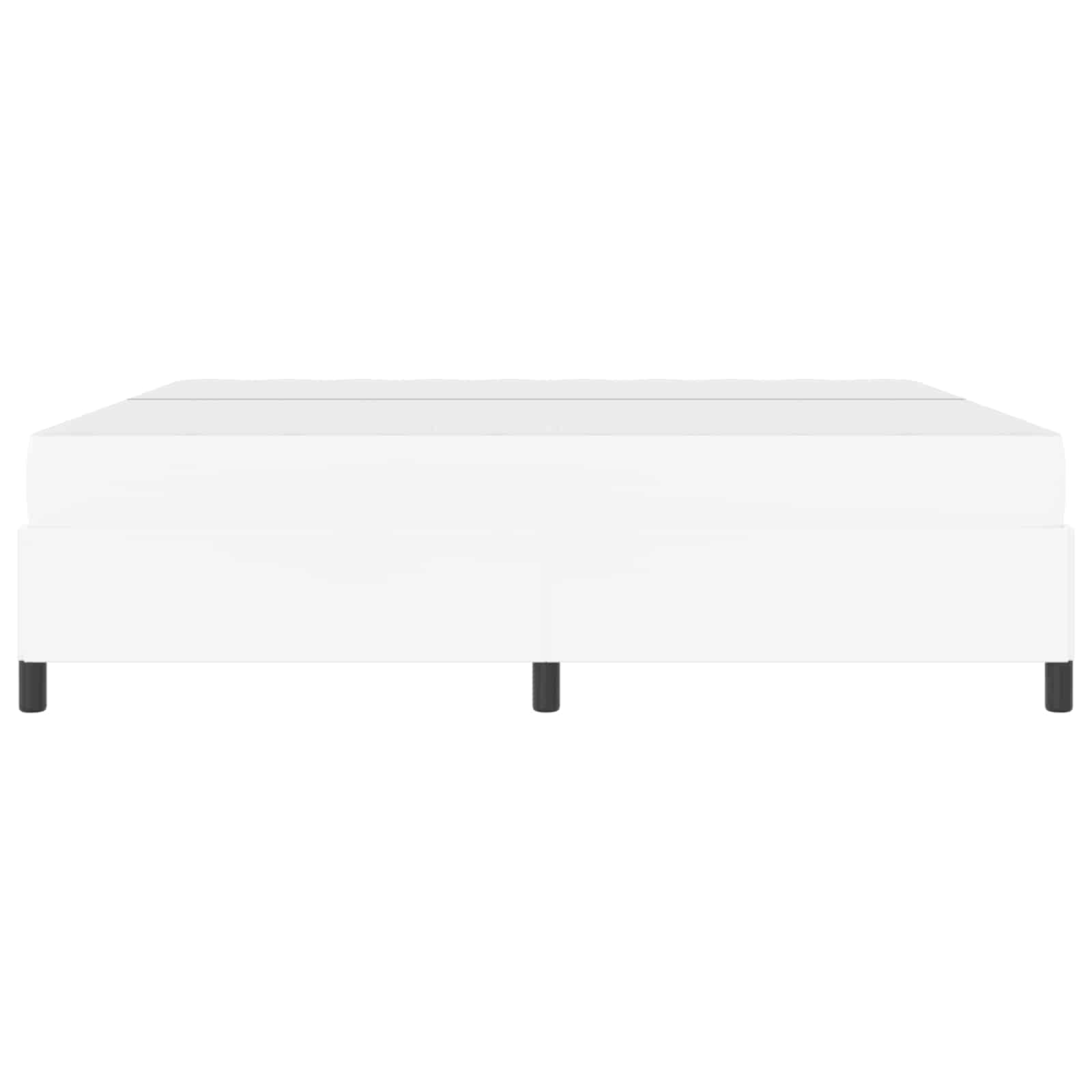 Cadre de lit avec matelas Blanc 200 x 200 cm tissu - XIOS