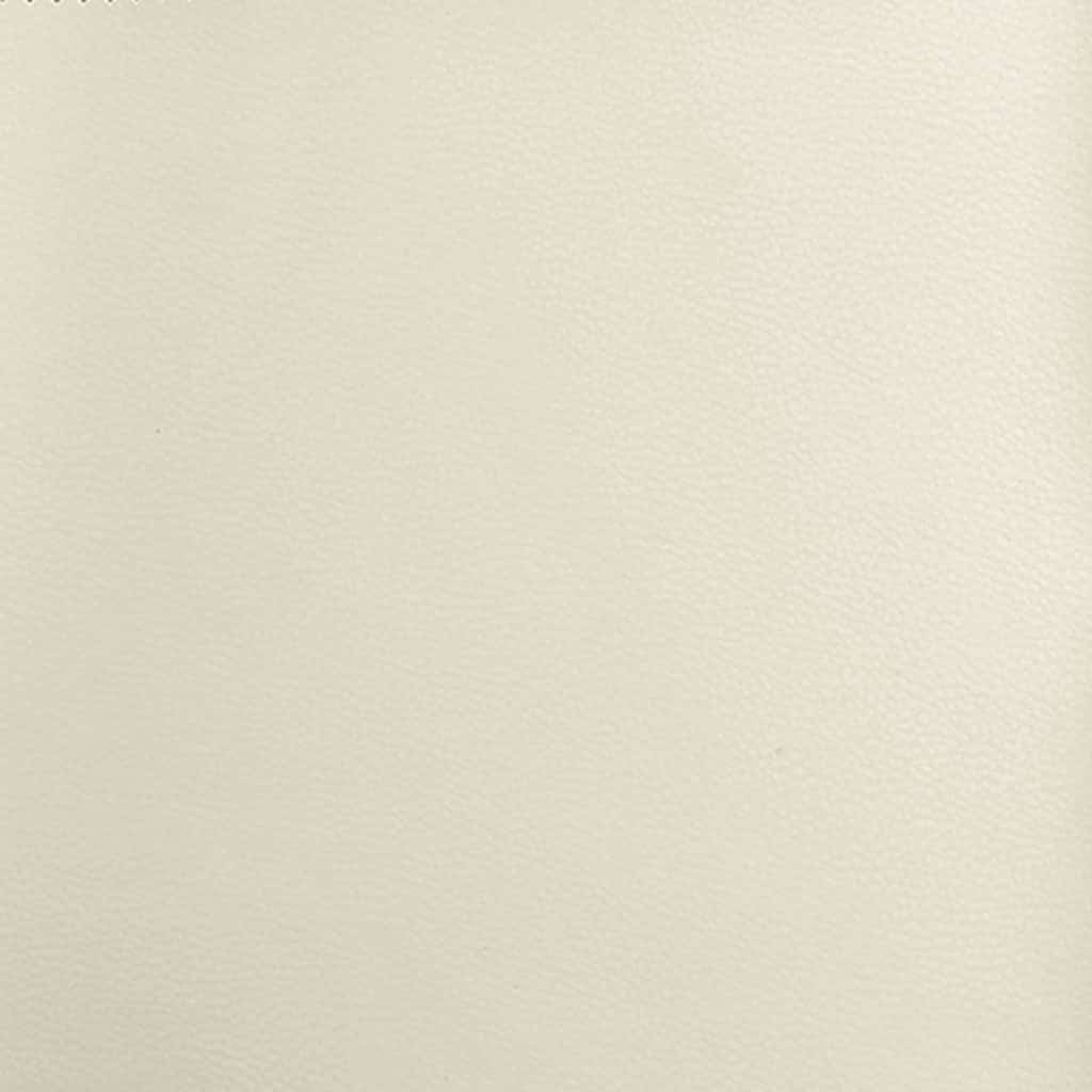 Cadre de lit avec matelas Crème 200 x 200 cm tissu - XIOS