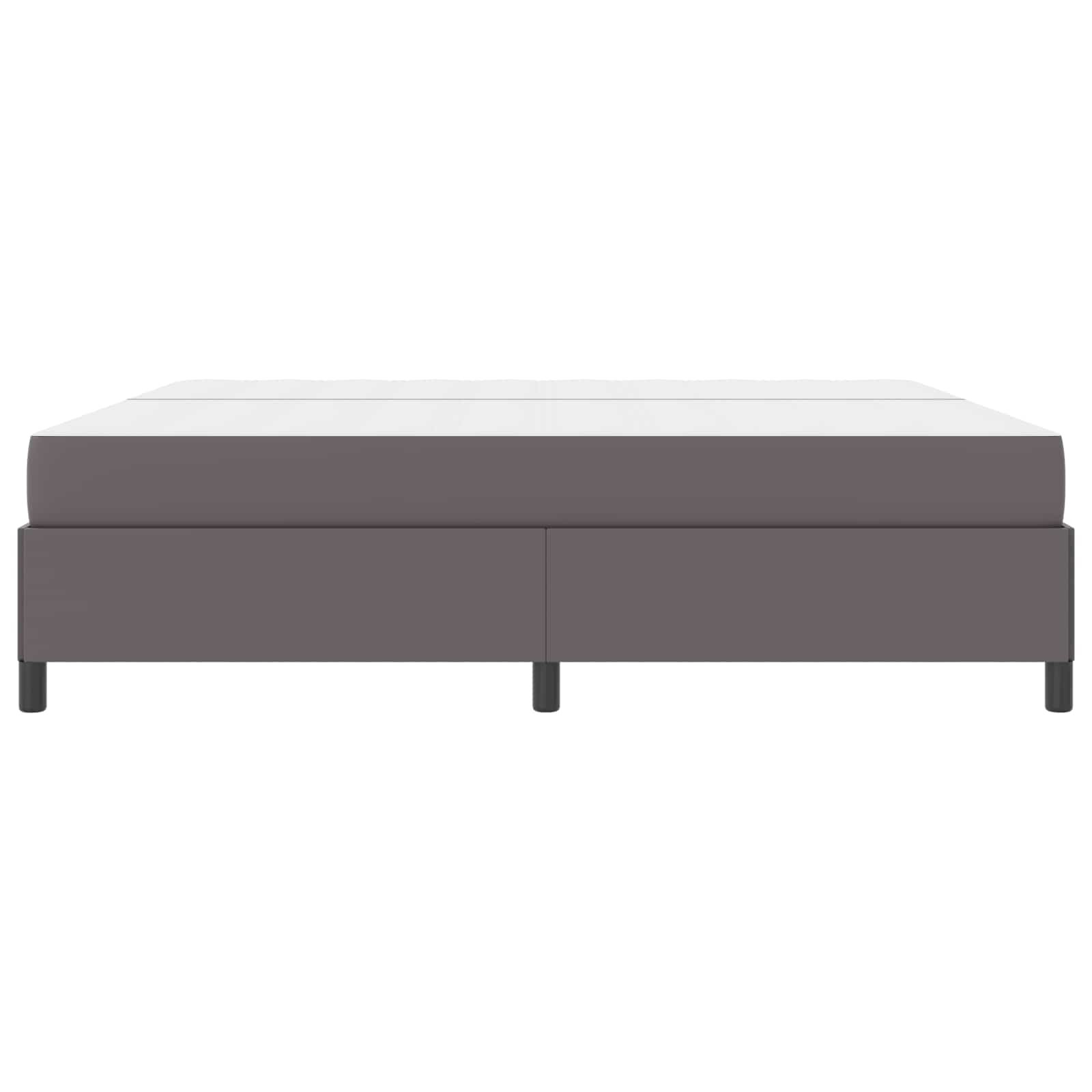 Cadre de lit avec matelas Gris 200 x 200 cm tissu - XIOS