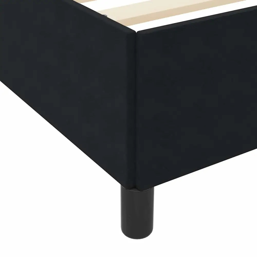 Cadre de lit Noir 90 x 200 cm tissu - XIOS Store SNC