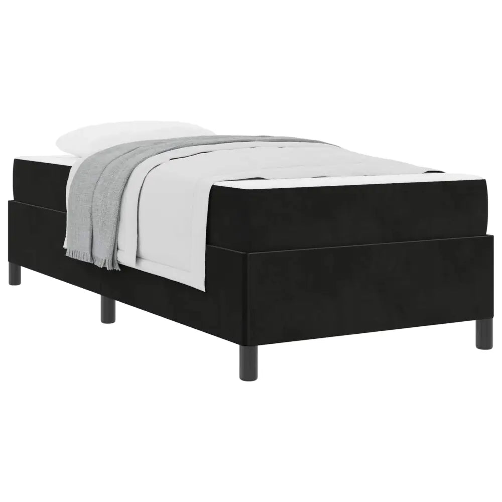 Cadre de lit Noir 90 x 200 cm tissu - XIOS Store SNC