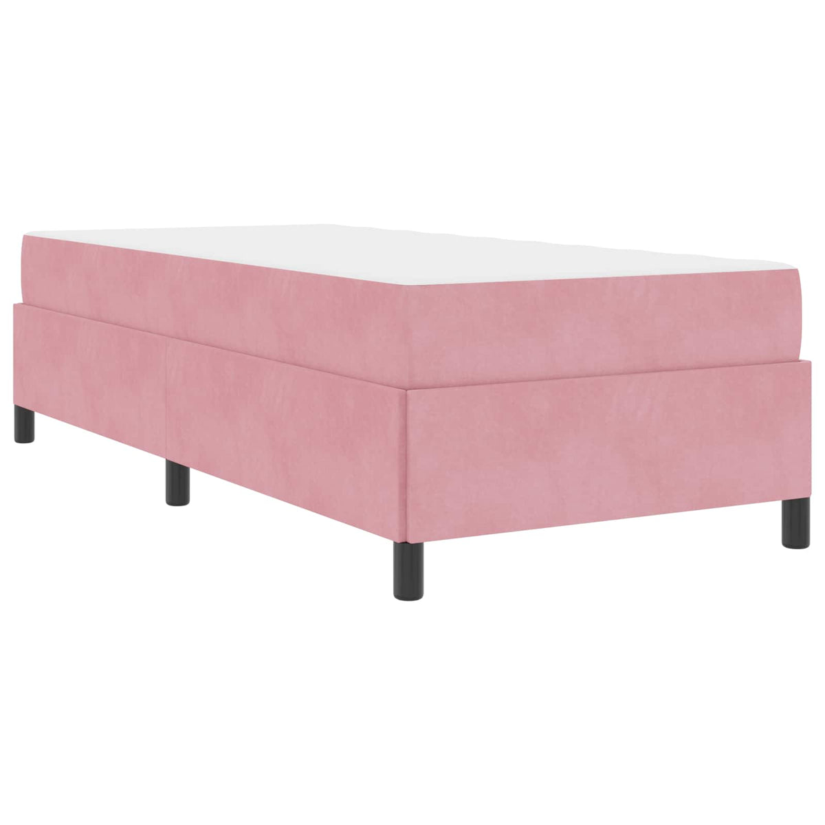 Cadre de lit Rose 90 x 200 cm tissu