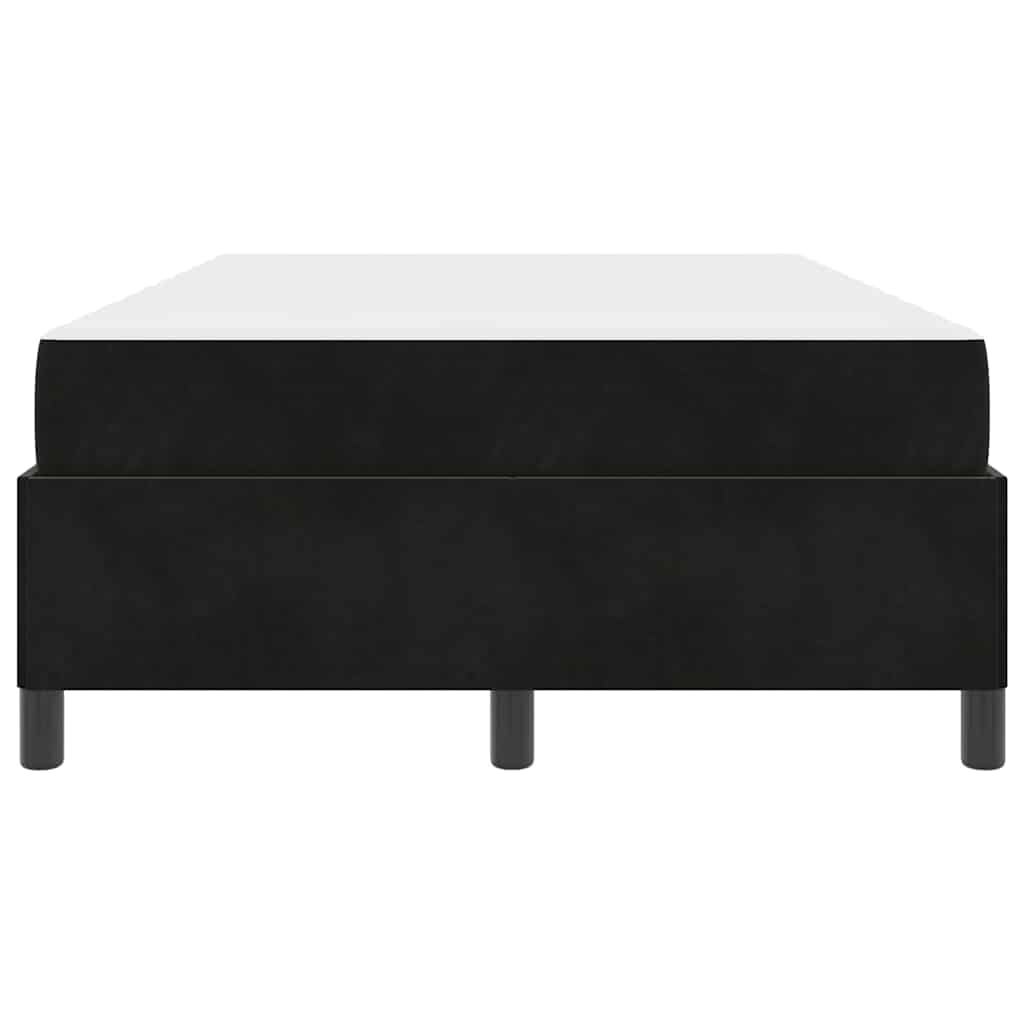 Cadre de lit avec matelas Noir 120 x 190 cm tissu - XIOS