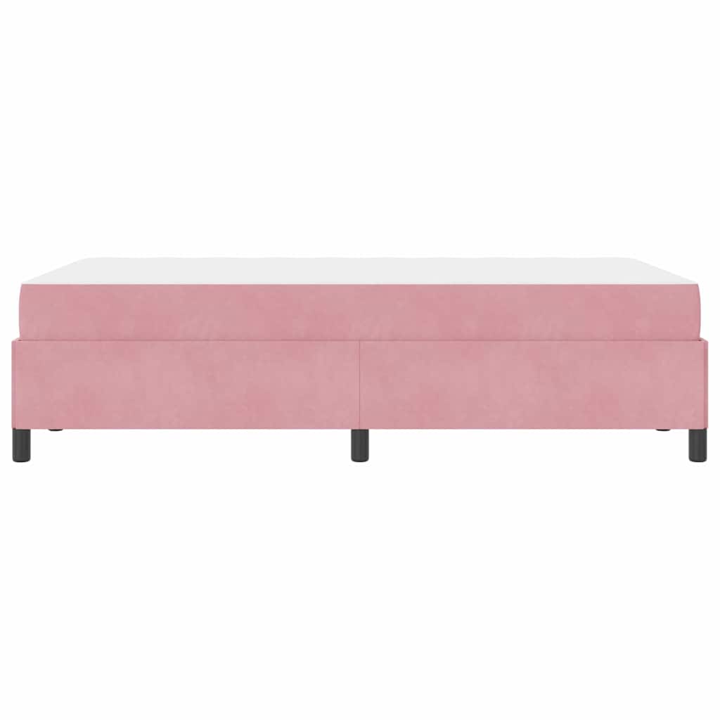 Cadre de lit avec matelas Rose 120 x 190 cm tissu - XIOS