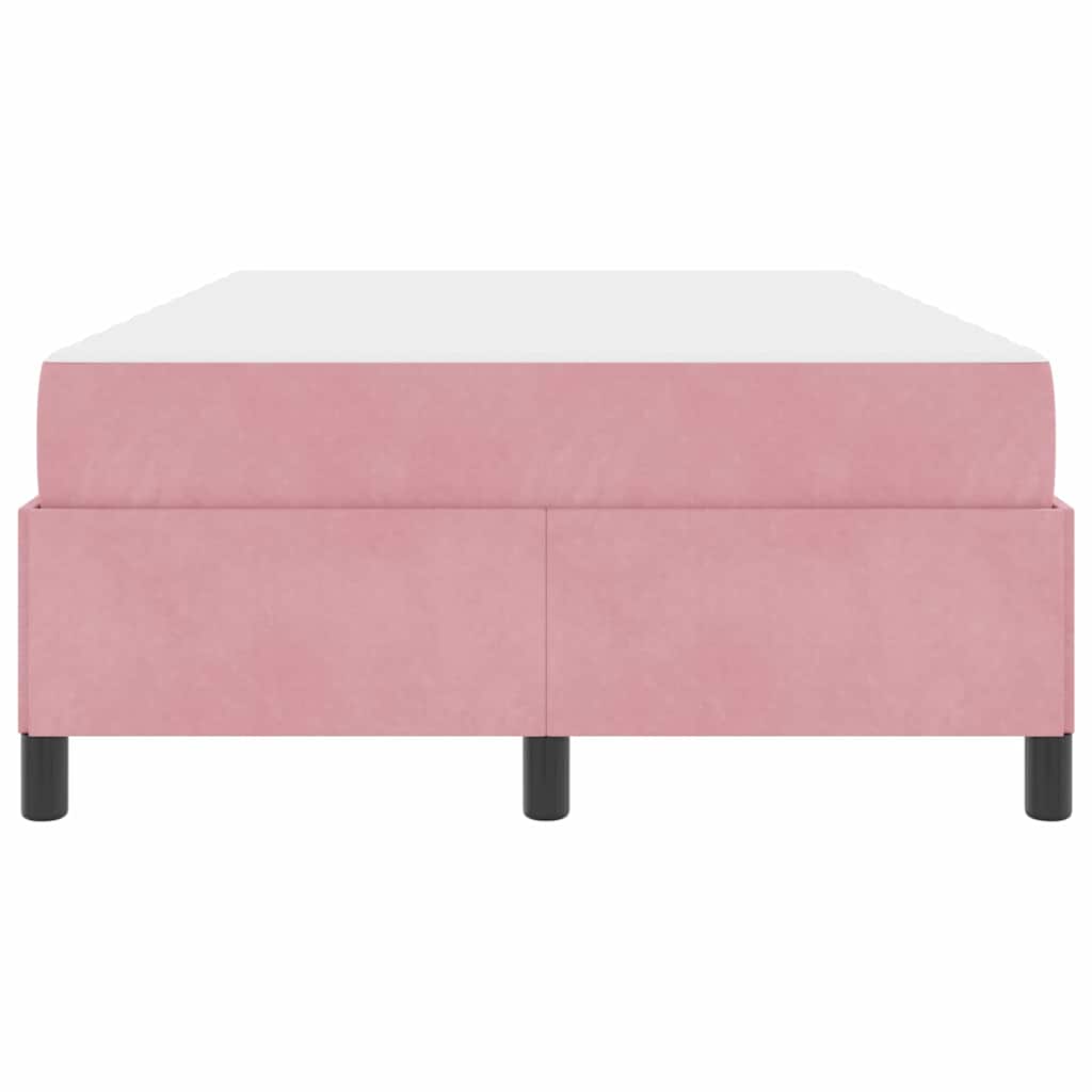 Cadre de lit avec matelas Rose 120 x 200 cm tissu - XIOS