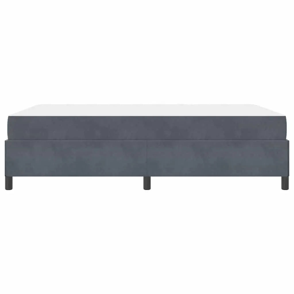 Cadre de lit Gris foncé 140 x 190 cm tissu - XIOS