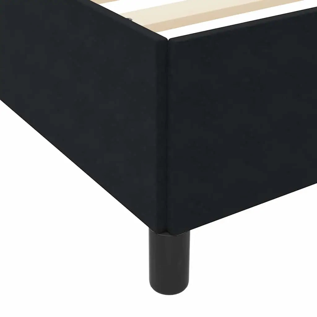 Cadre de lit Noir 140 x 190 cm tissu - XIOS