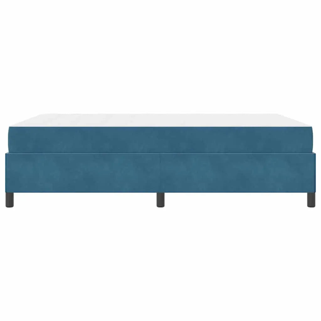 Cadre de lit Bleu foncé 140 x 190 cm tissu - XIOS