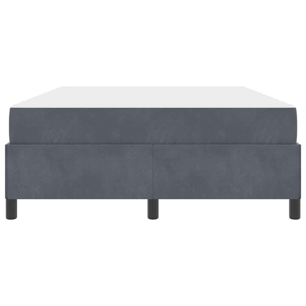 Cadre de lit avec matelas Gris foncé 160 x 200 cm tissu - XIOS
