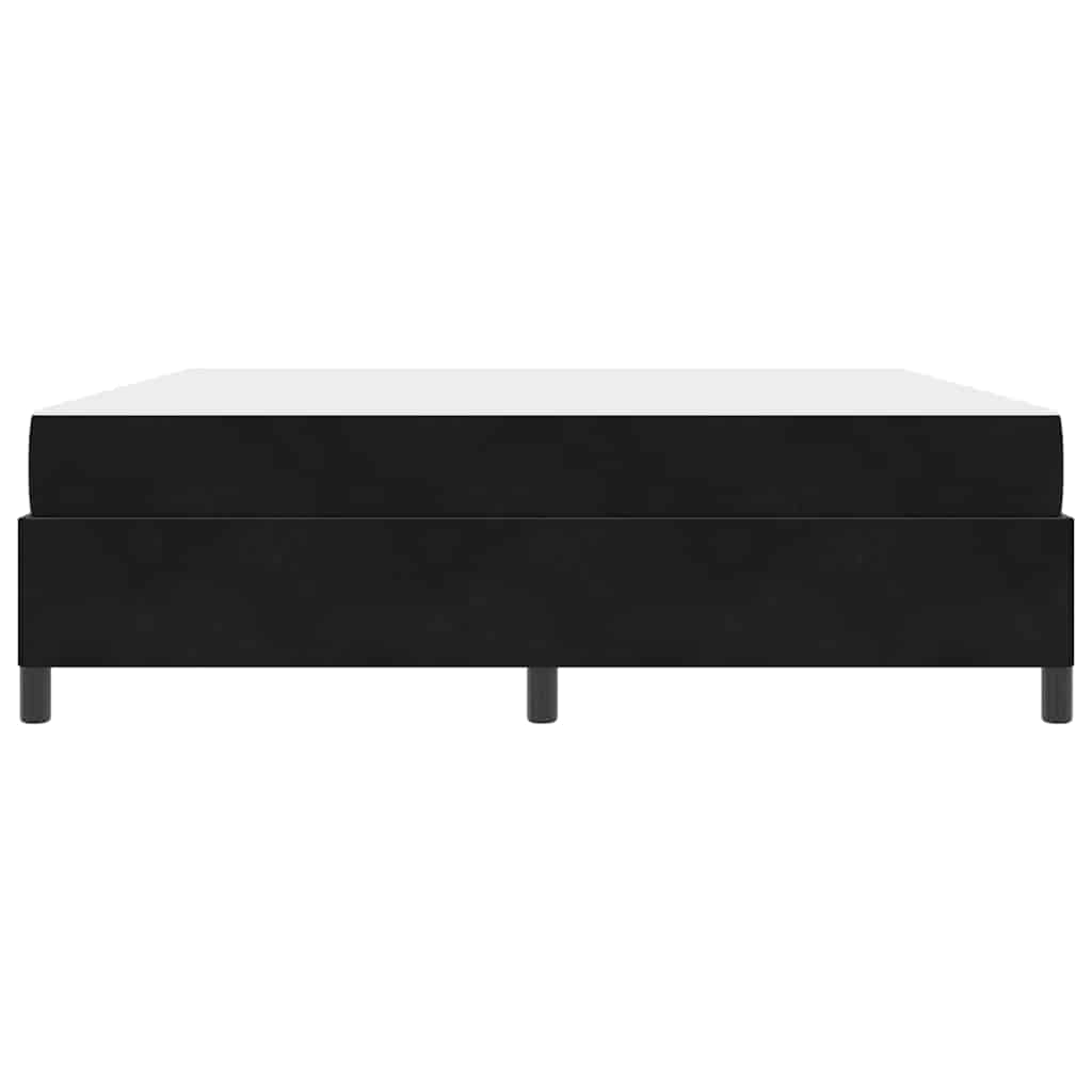 Cadre de lit avec matelas Noir 180 x 200 cm tissu - XIOS